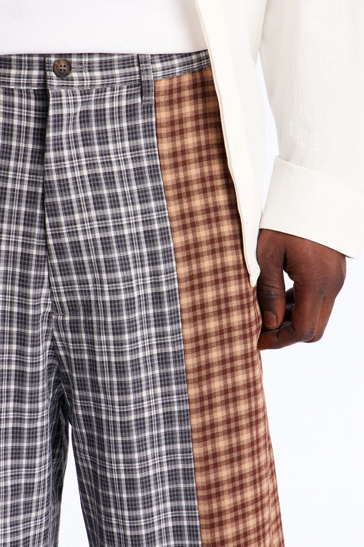 Relaxed Feedback Plaid Pant - Multi Color