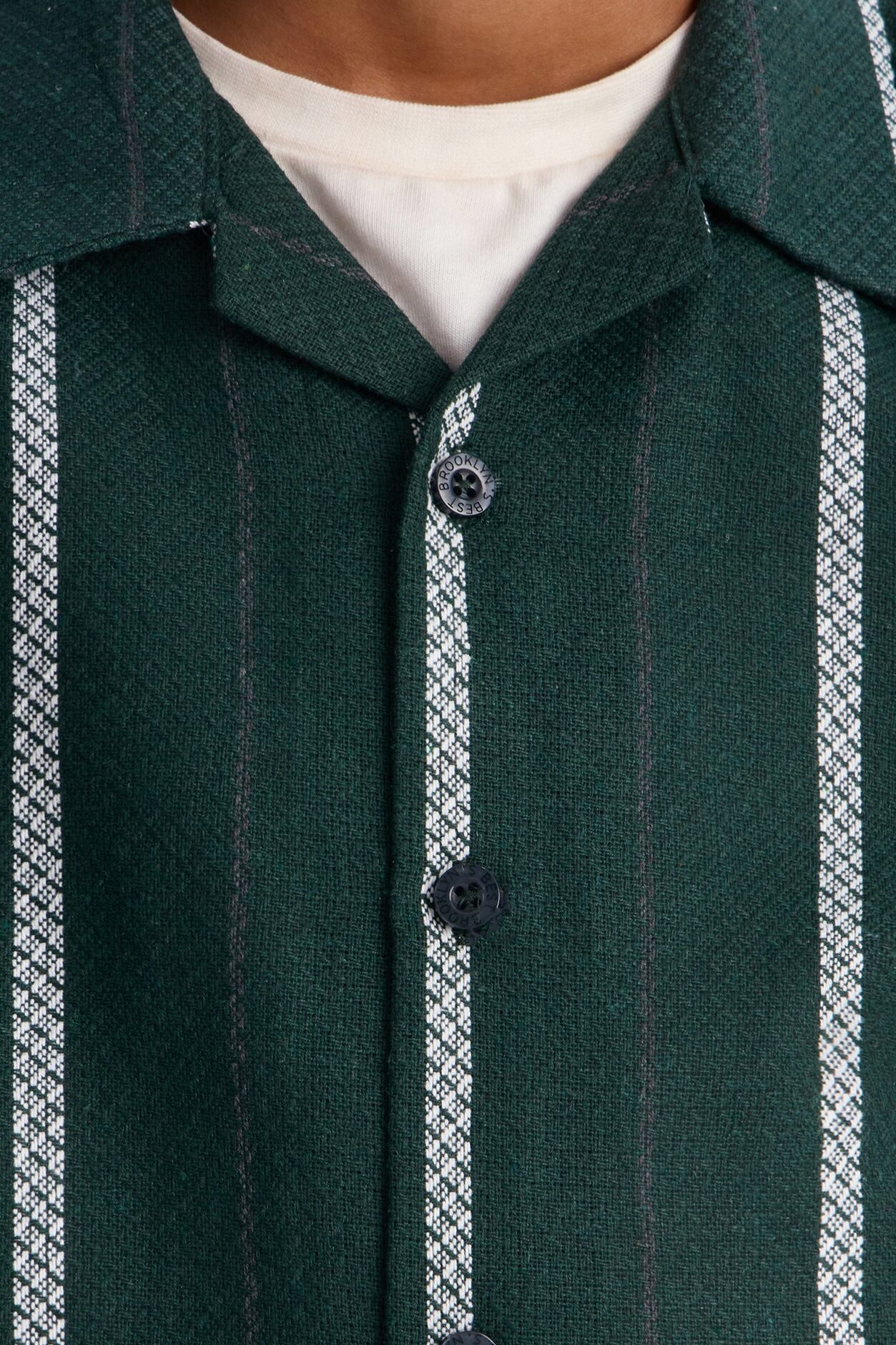 Mini Know Why Striped Button Down Shirt - Green
