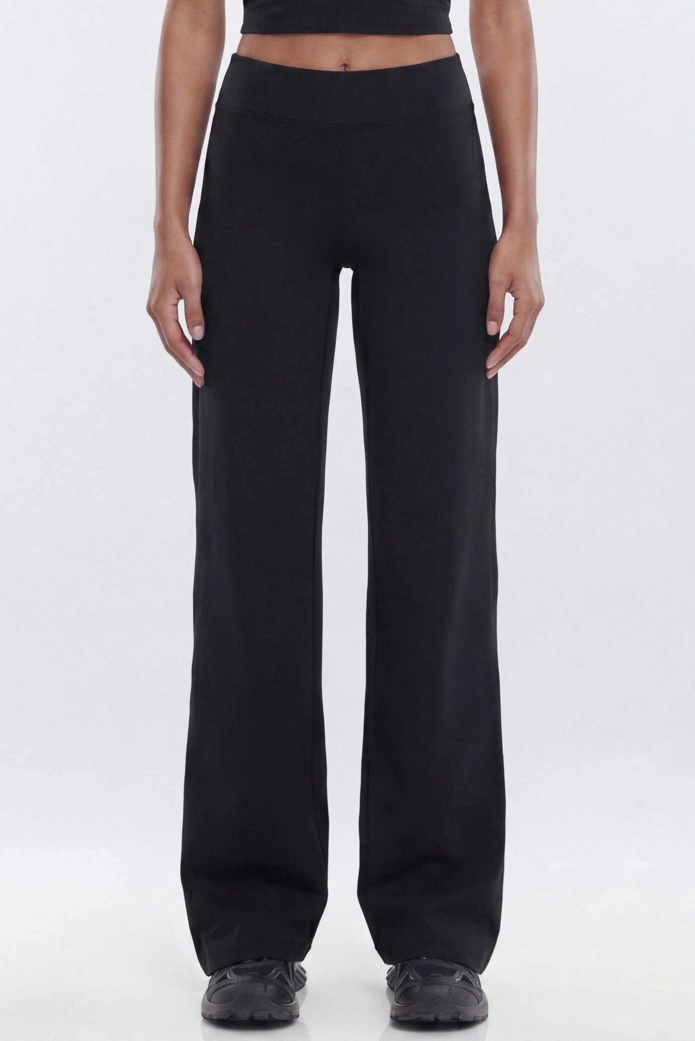 ButterSoft 34″ Mid Rise Straight Leg Active Pant - Black