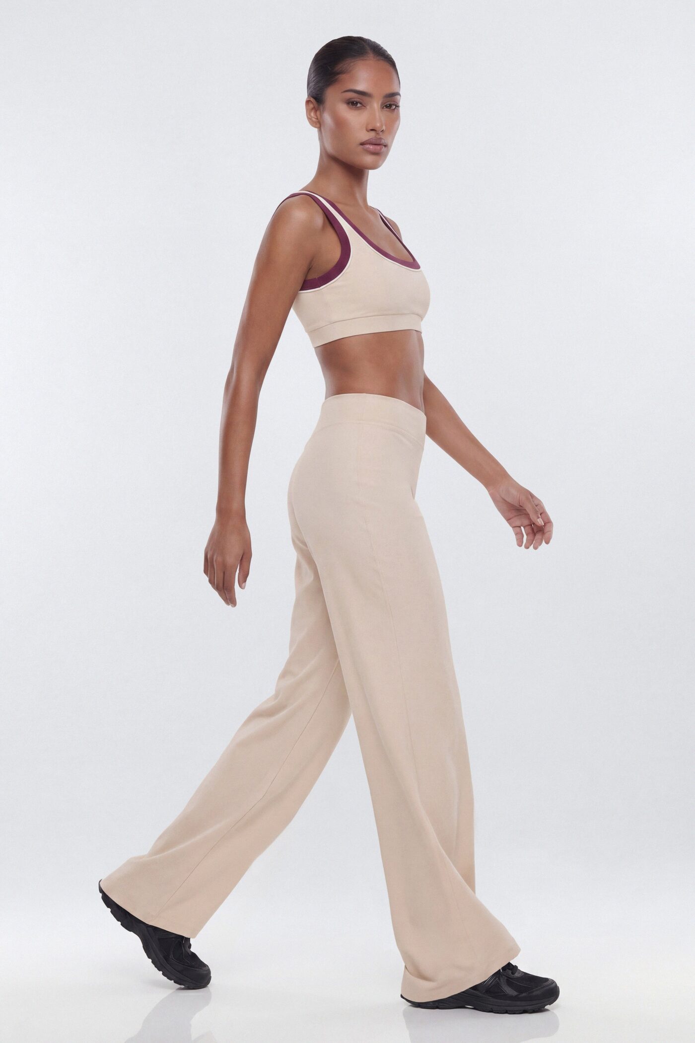 ButterSoft 34″ Mid Rise Straight Leg Active Pant - Oat Milk