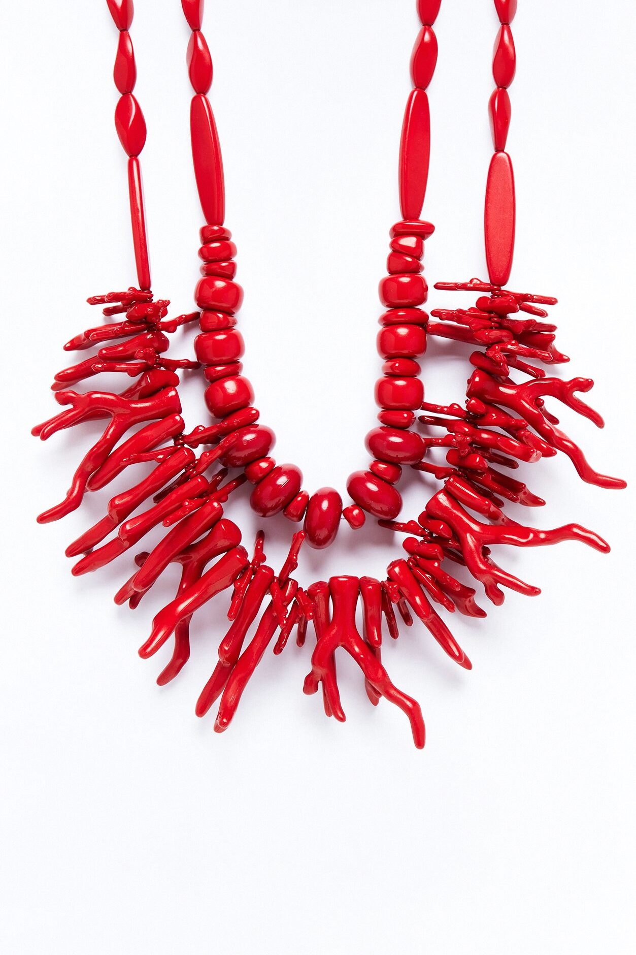 Krystal Coral Necklace - Red