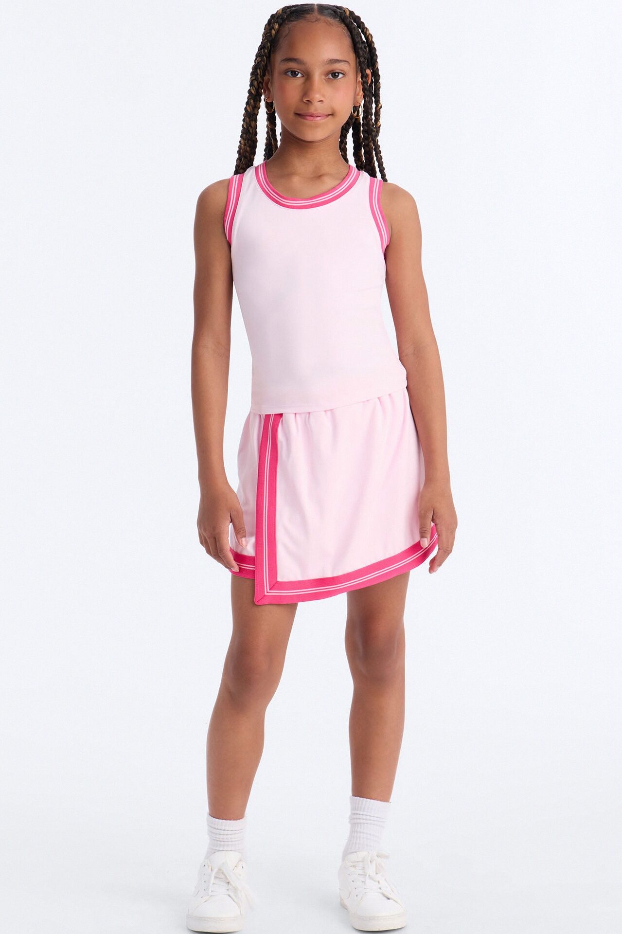 Mini Jade Active Skirt Set - Pink