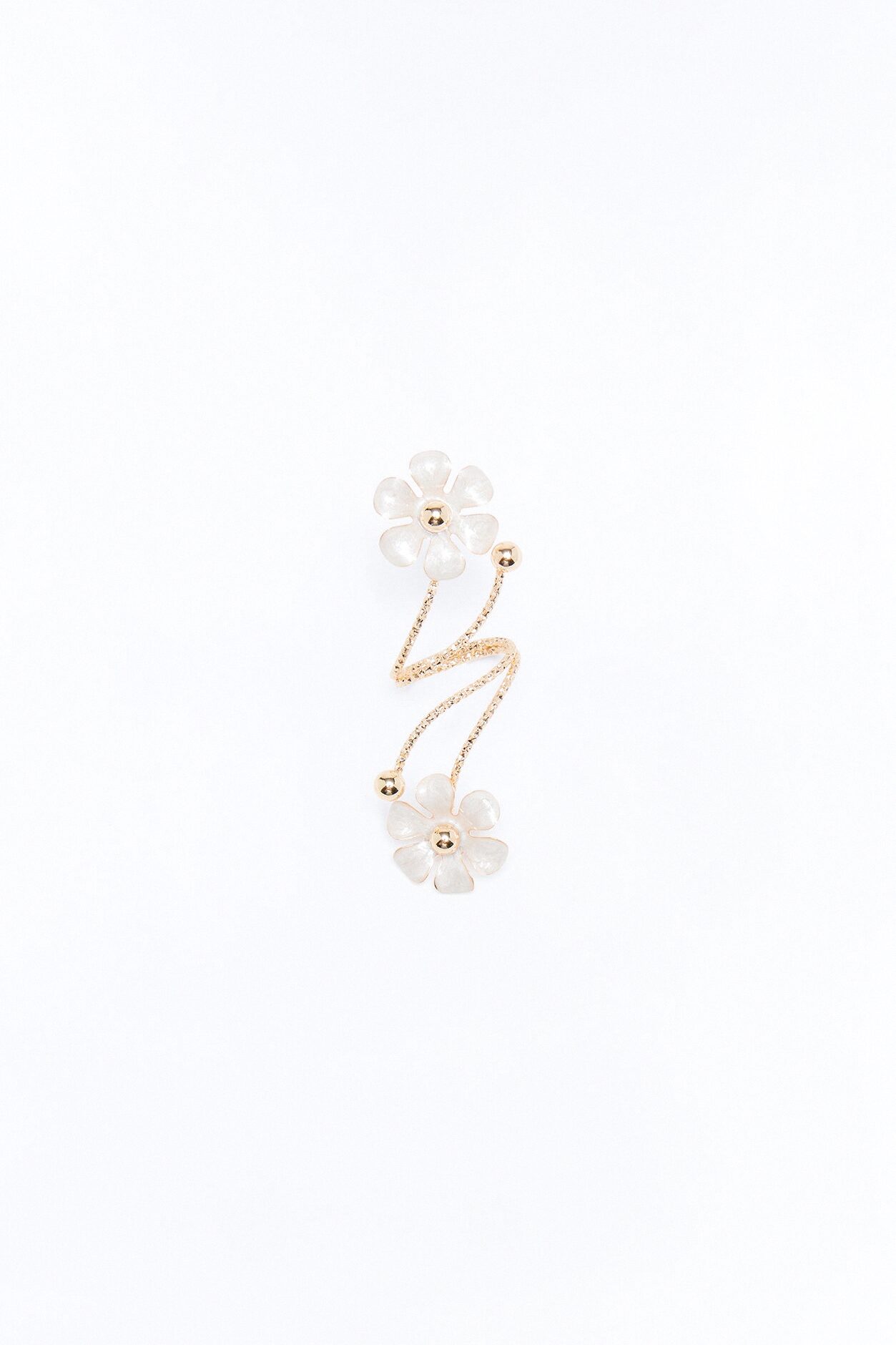 Daisy Wrapped Ring - White/Gold