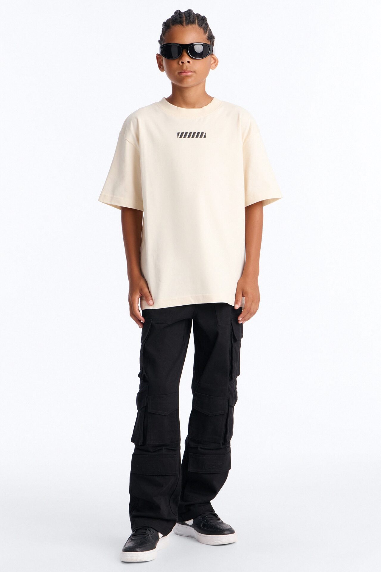 Mini Endgame Short Sleeve Front/Back Tee - Natural