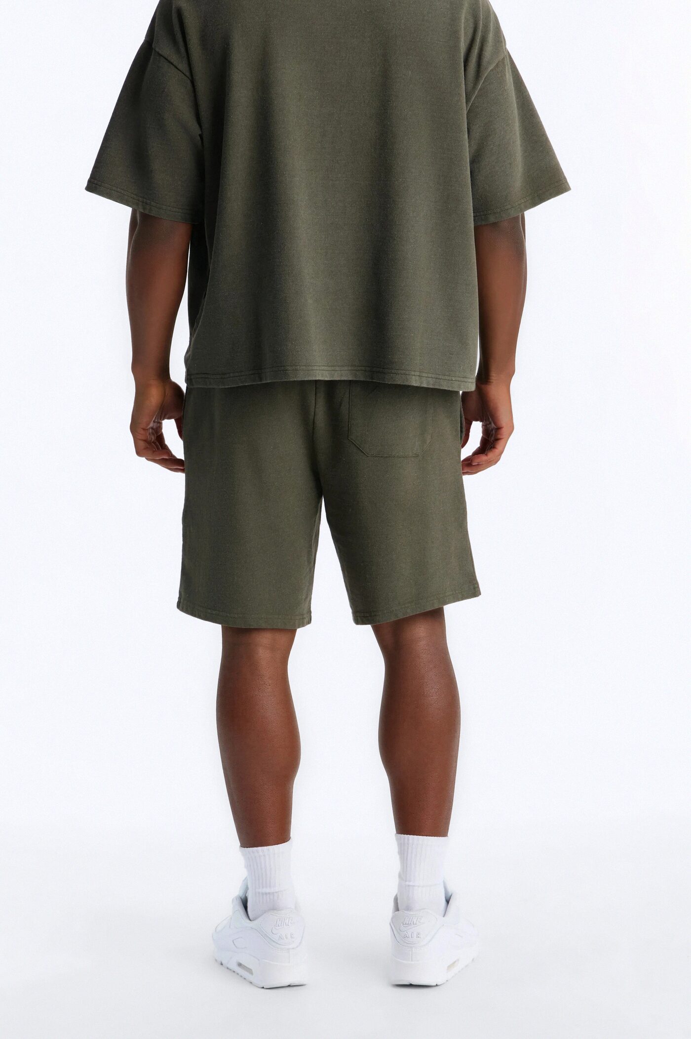 Self Made Patch Relaxed Sweatshort - Hunter Green