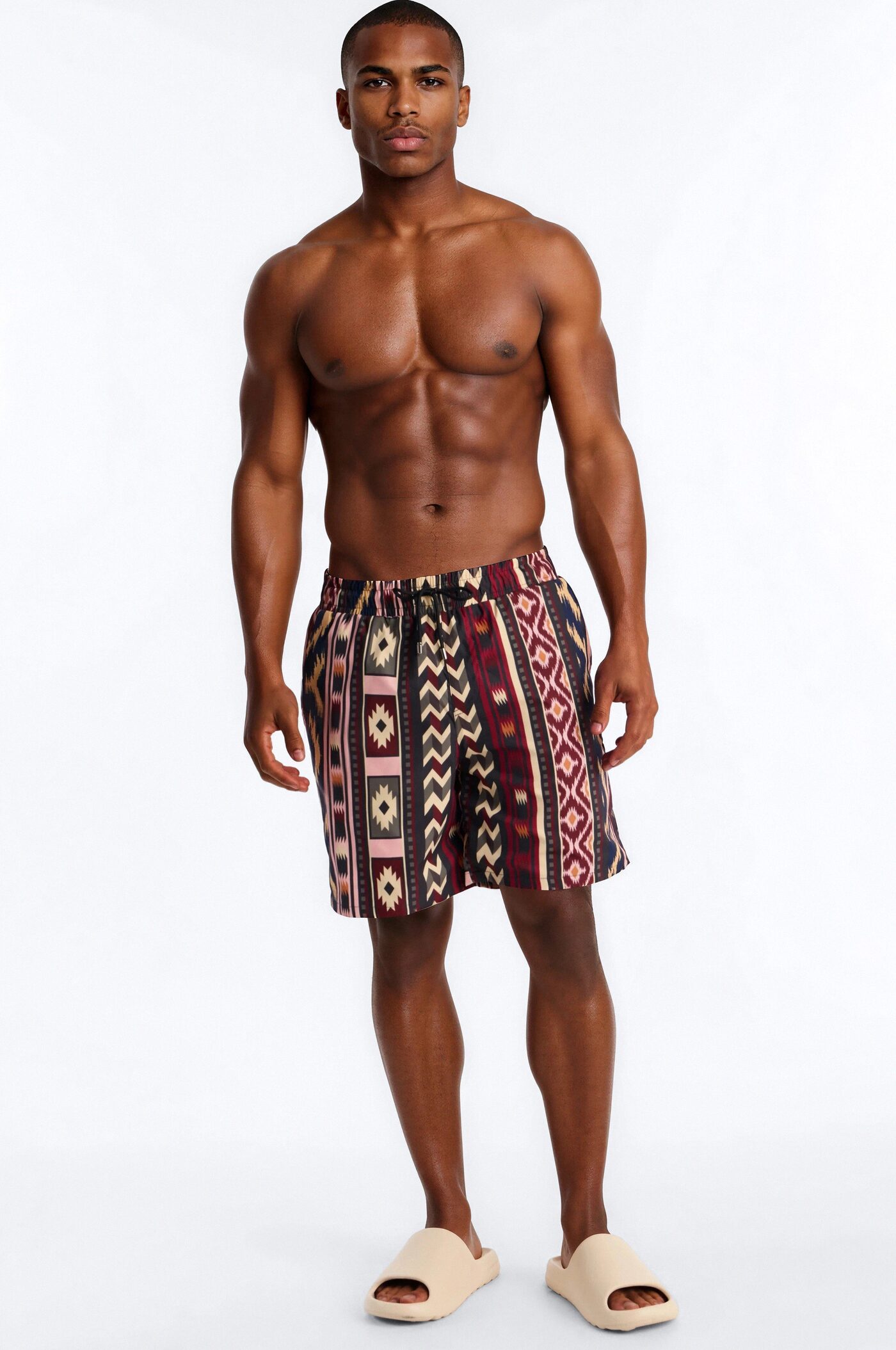 Tiki Current Swim Trunk 7″ - Multi Color