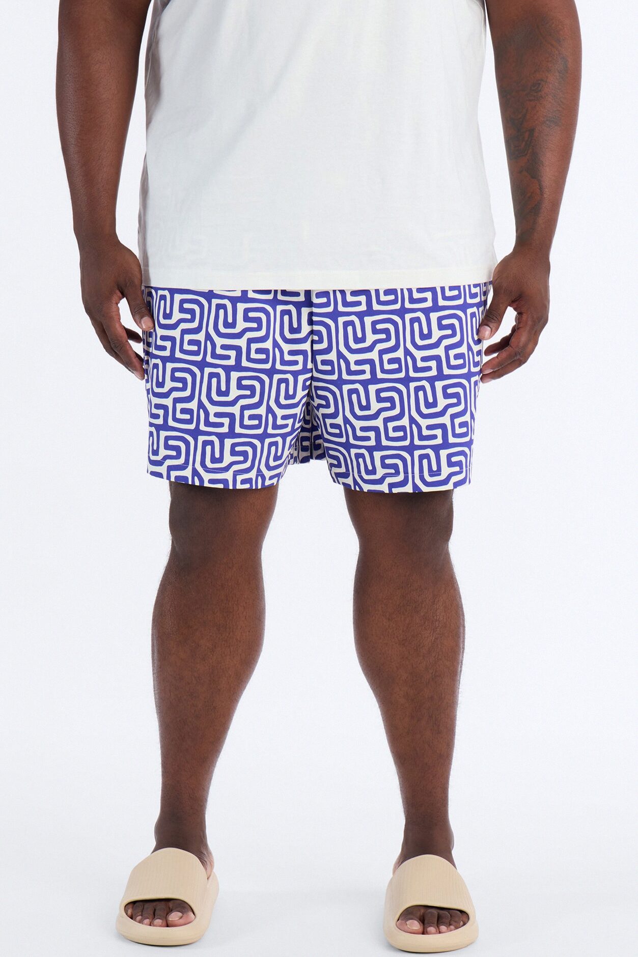 Lonian Tessera Swim Trunk 7″ - Blue