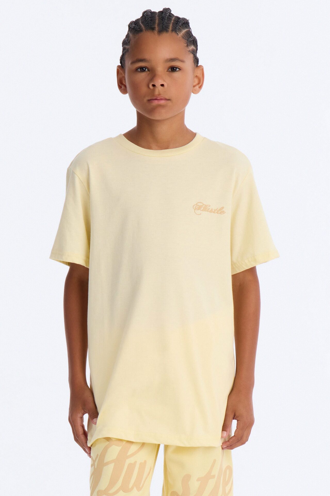 Mini Still Hustle Short Set - Yellow