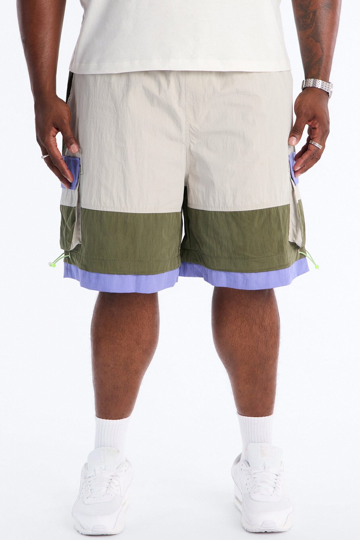 Empowering Colorblock Cargo Short - Multi Color