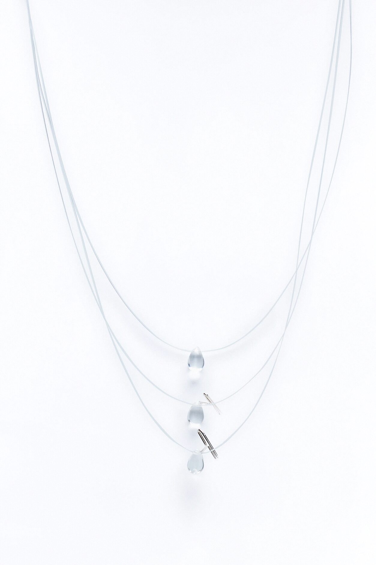 Just Once Clear Layered Necklace - Clear