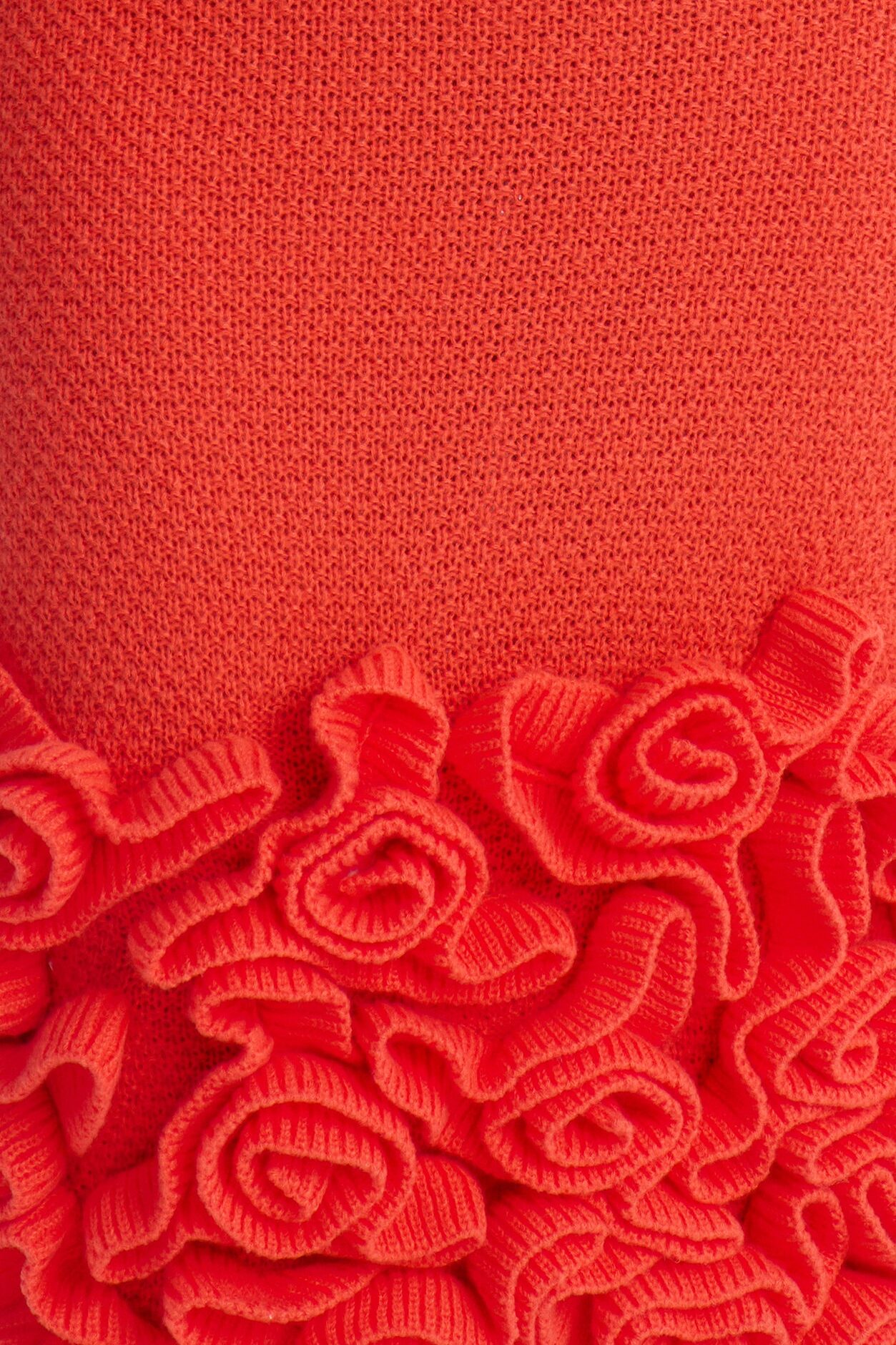 Simone Rose Sweater Midi Dress - Orange