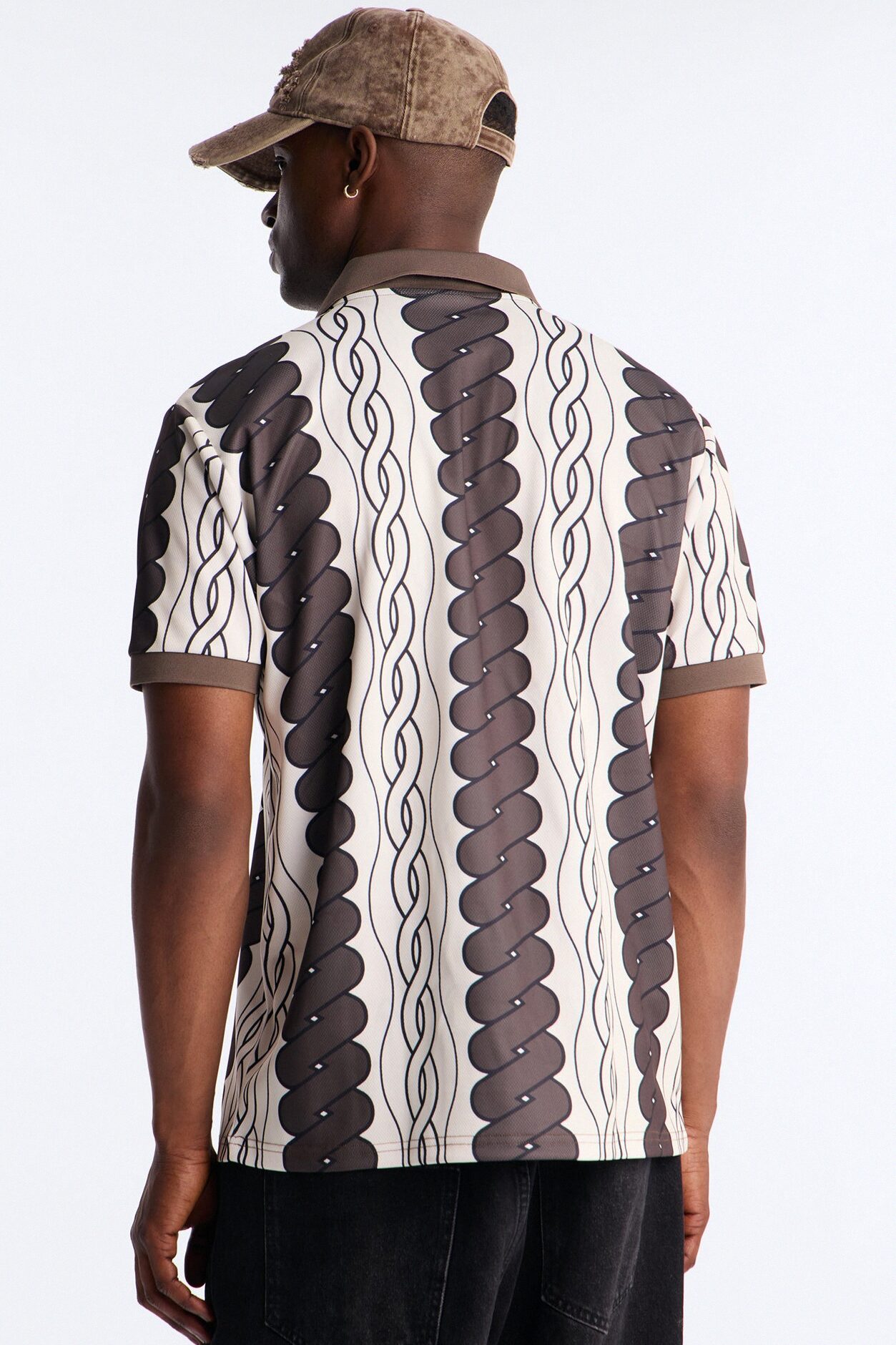 Von Dutch Johnny Collar Soccer Jersey - Chocolate
