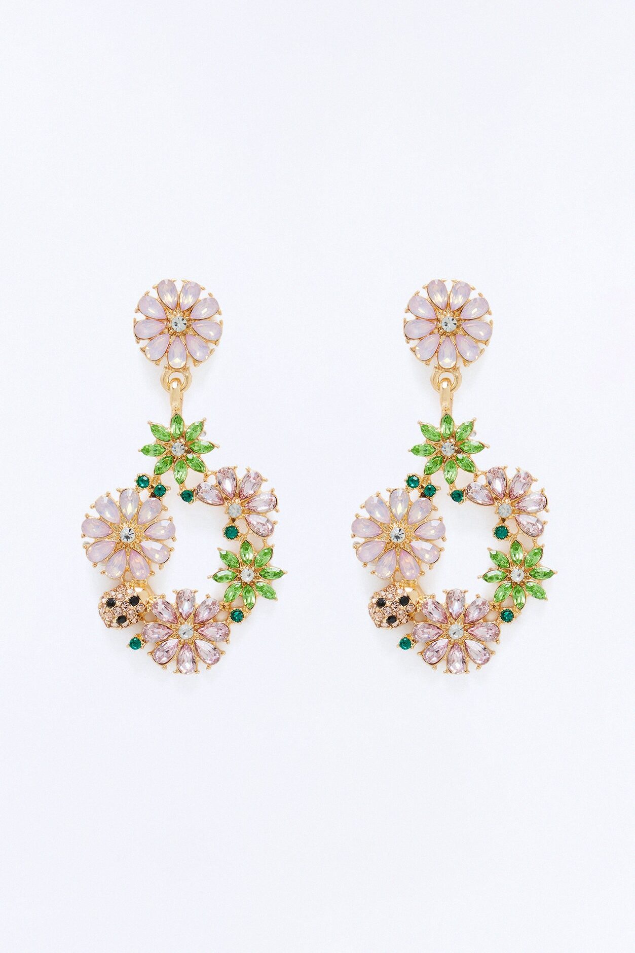 Adore Me Drop Earrings - Pink/combo