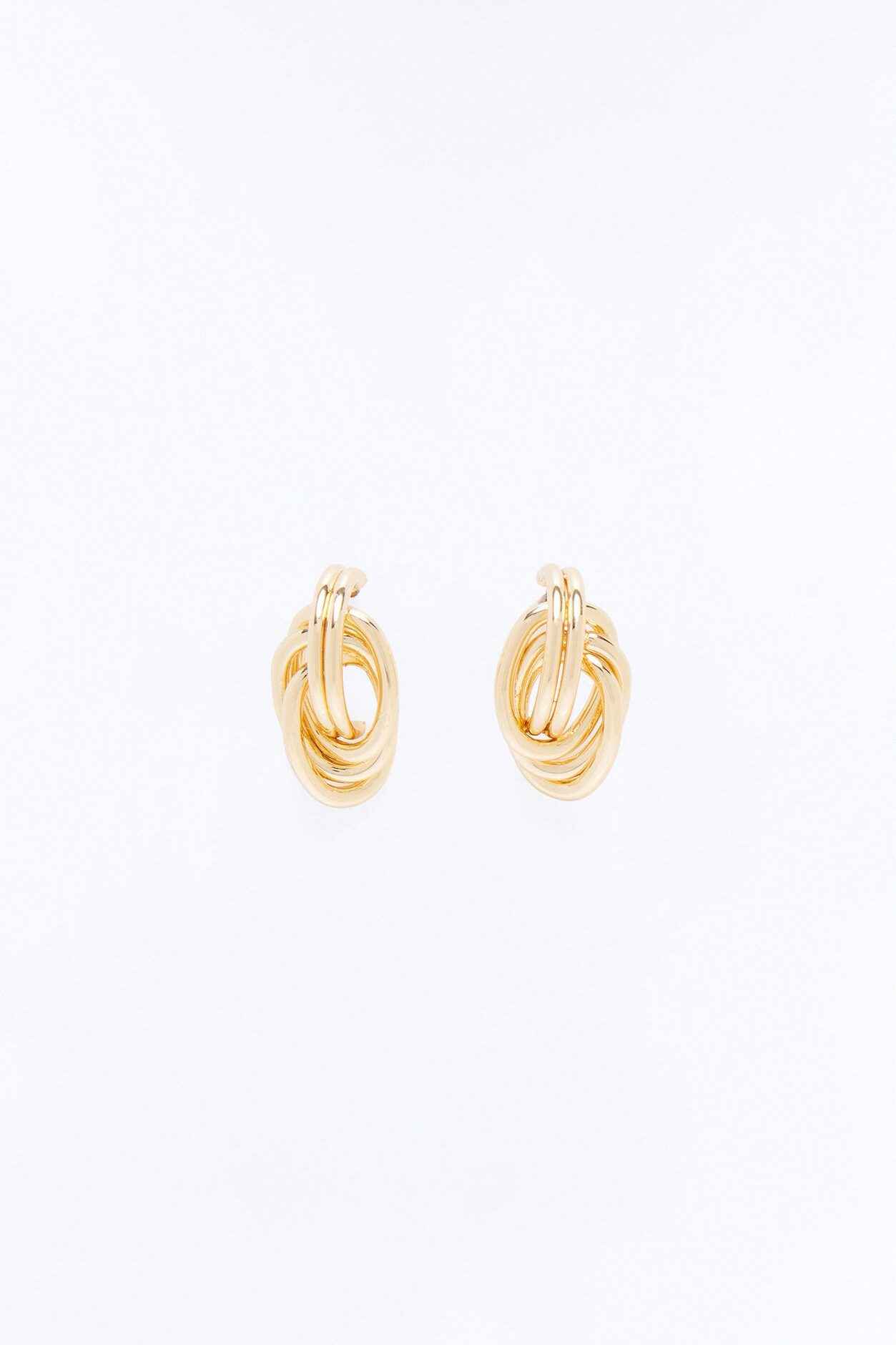 Unbreakable Twisted Stud Earrings - Gold