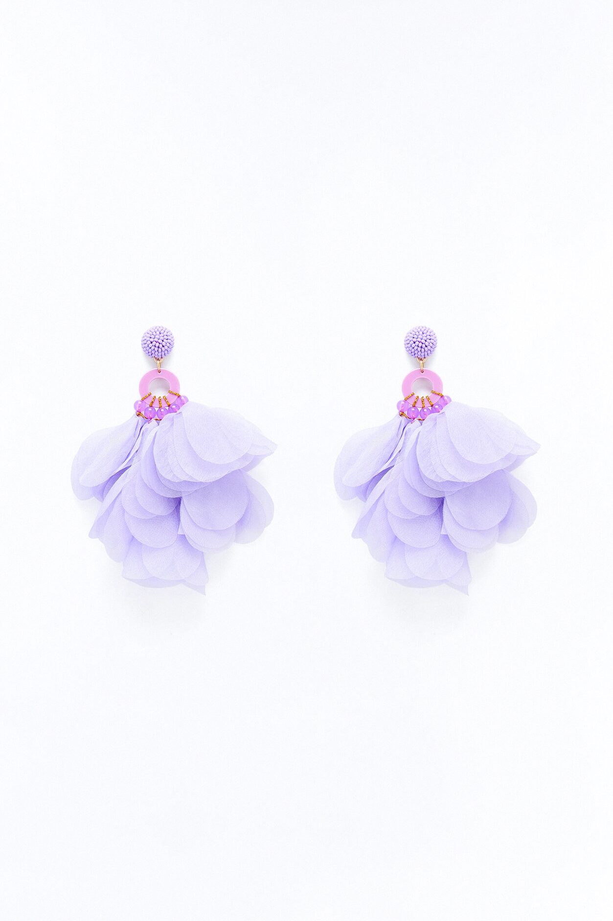 Dancing In The Garden Earrings - Lavender