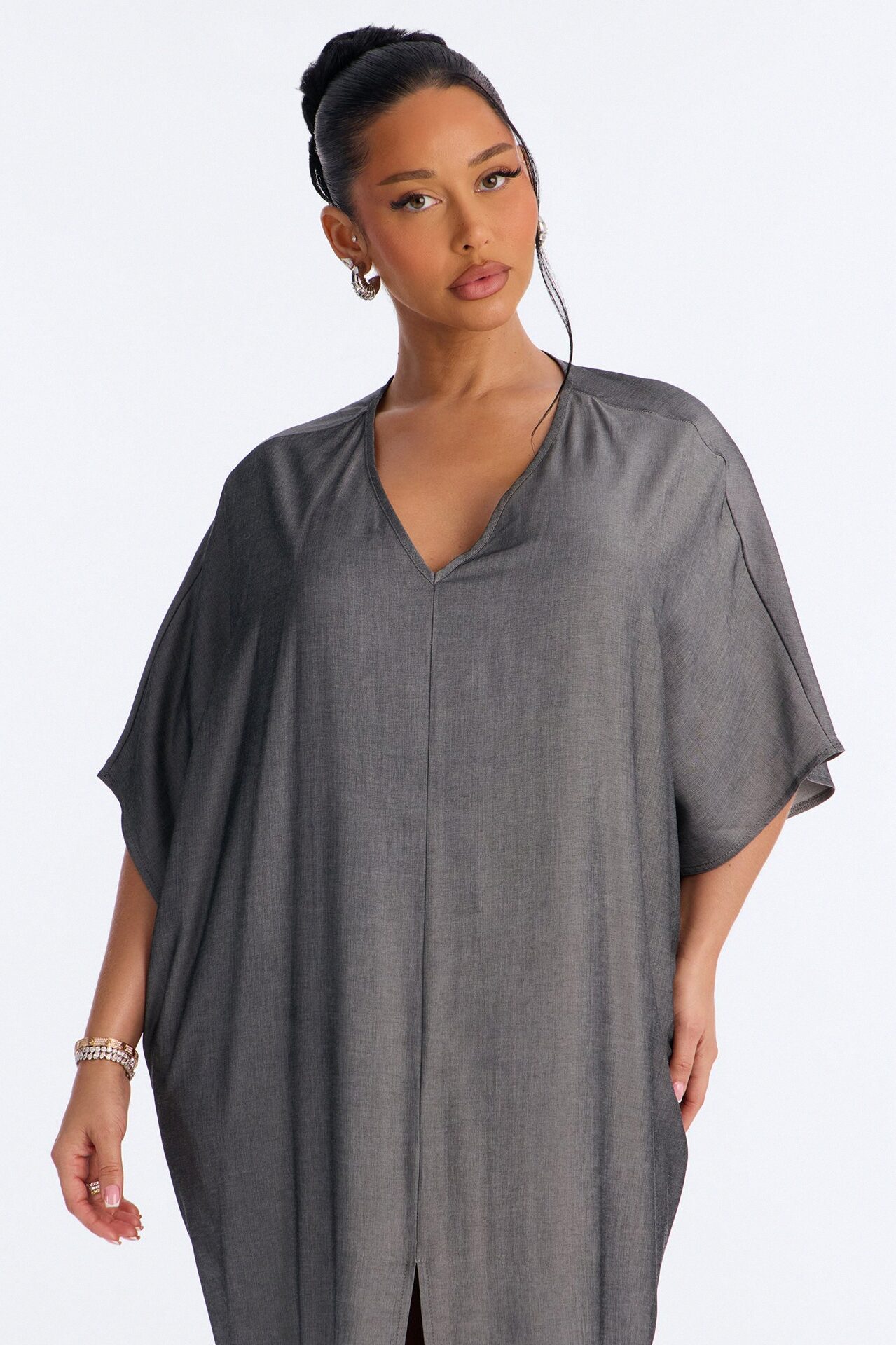 Still A Big Deal Maxi Dress - Grey
