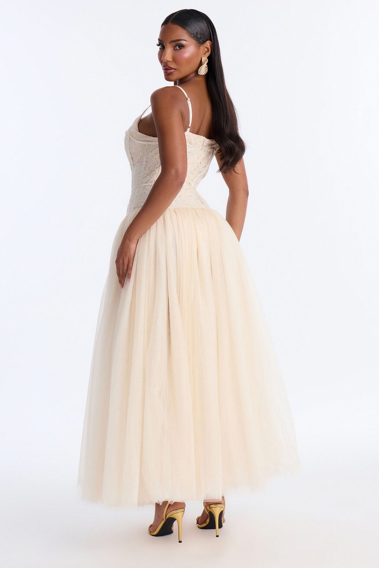 Lover Girl Lace Gown - Cream
