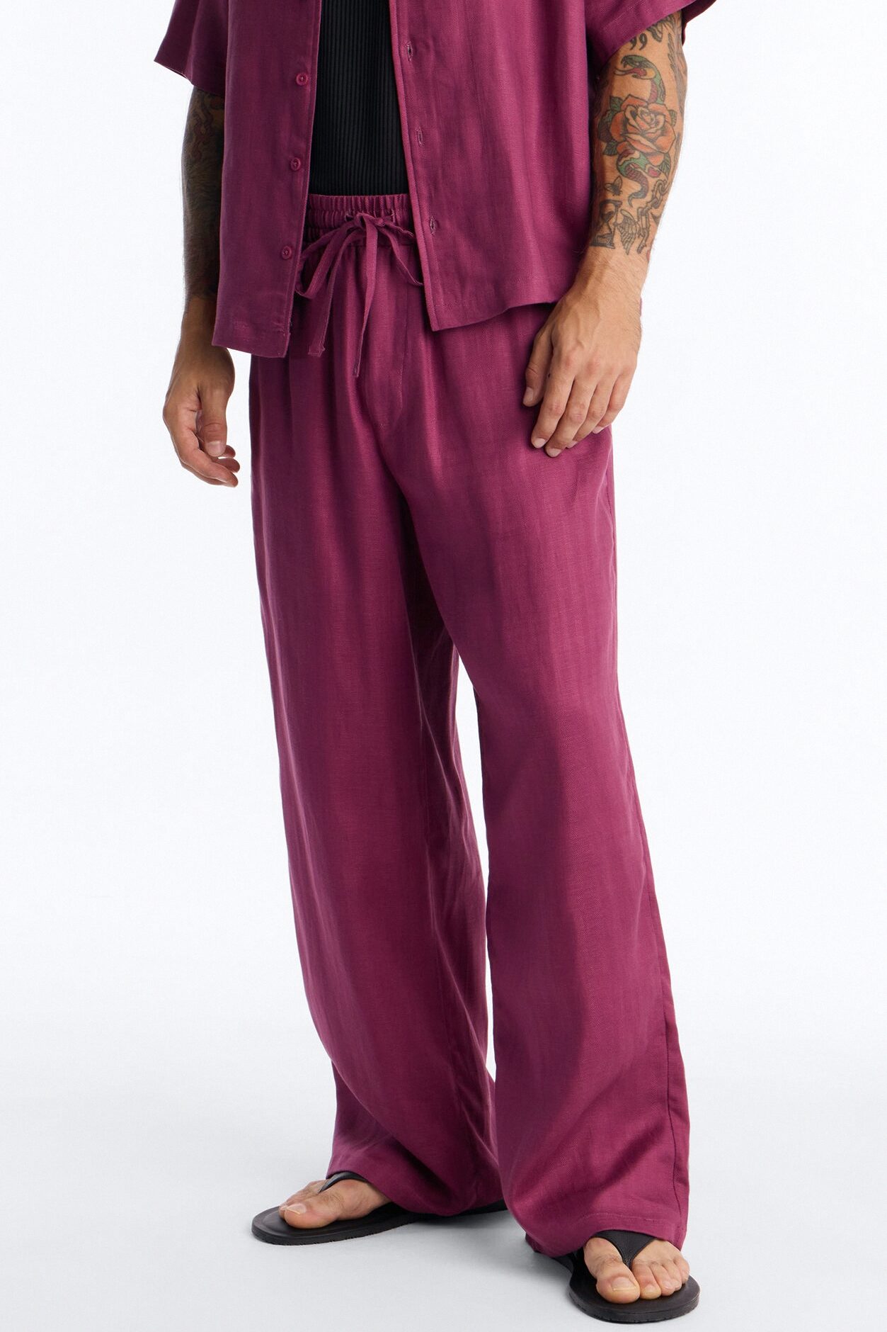 Wide Leg Wastelander Pant - Purple