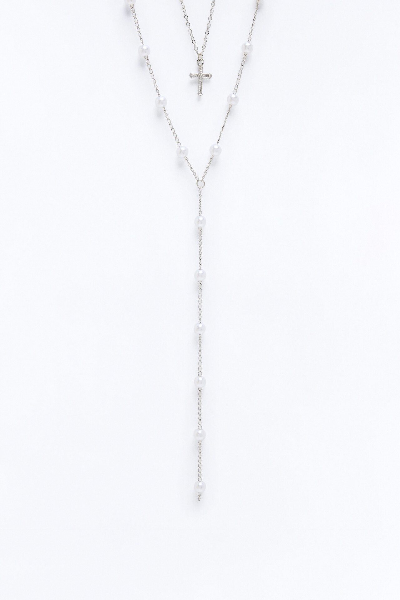 Dainty Diosa Lariat Necklace - Silver