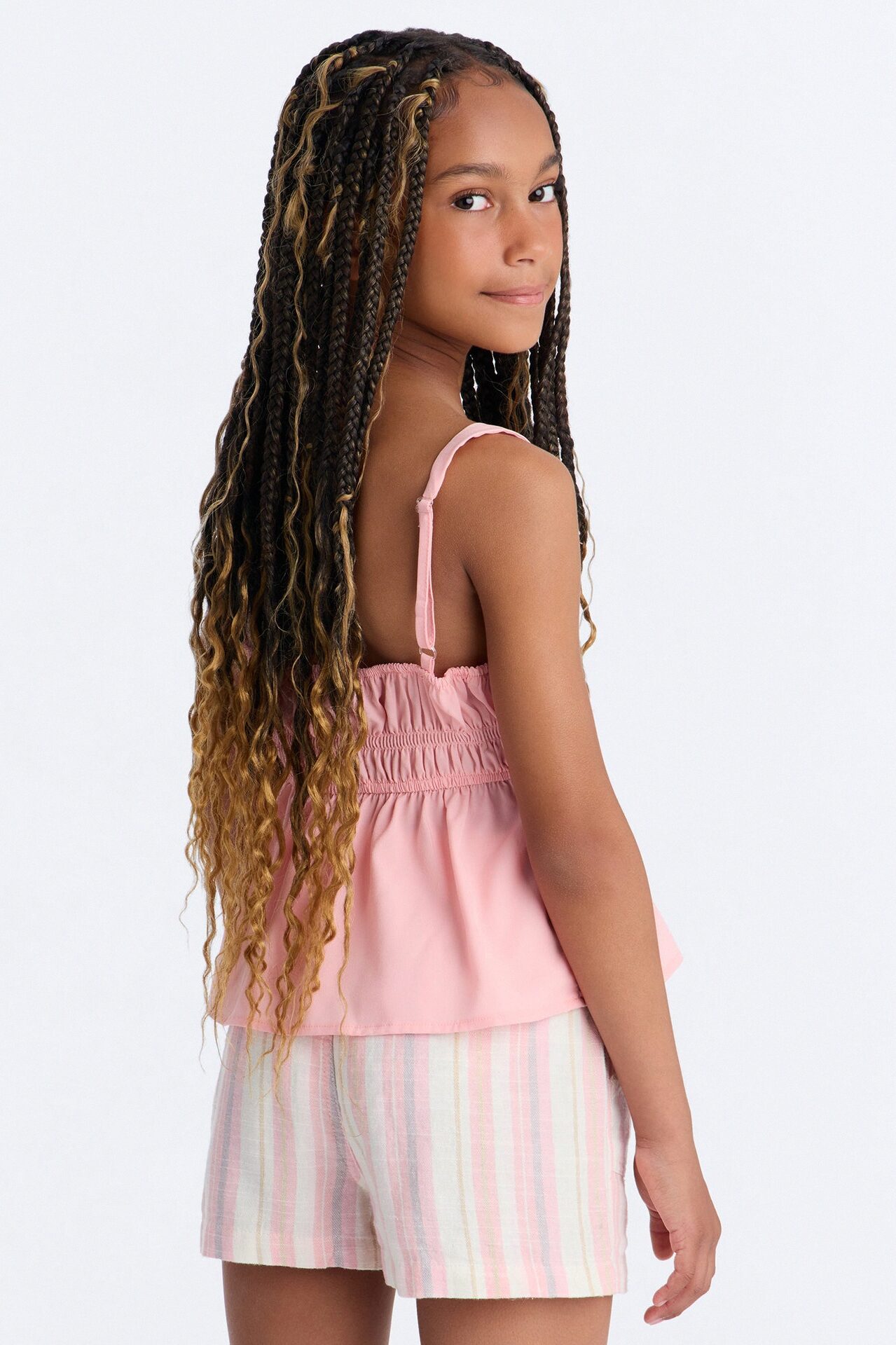 Mini Savor The Sunshine Short Set - Coral/combo