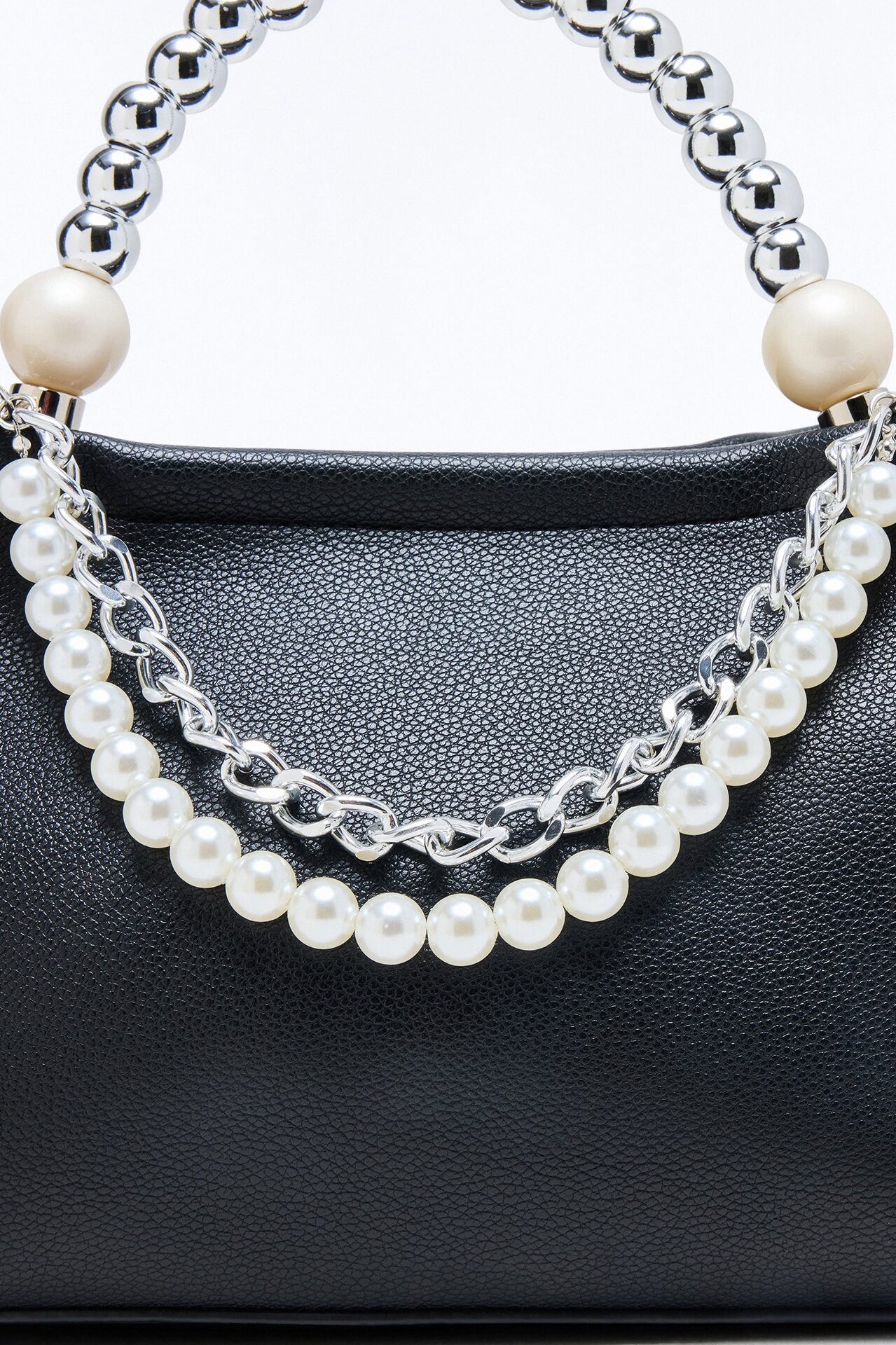 Pearls Of The Pacific Handbag Chain - Silver