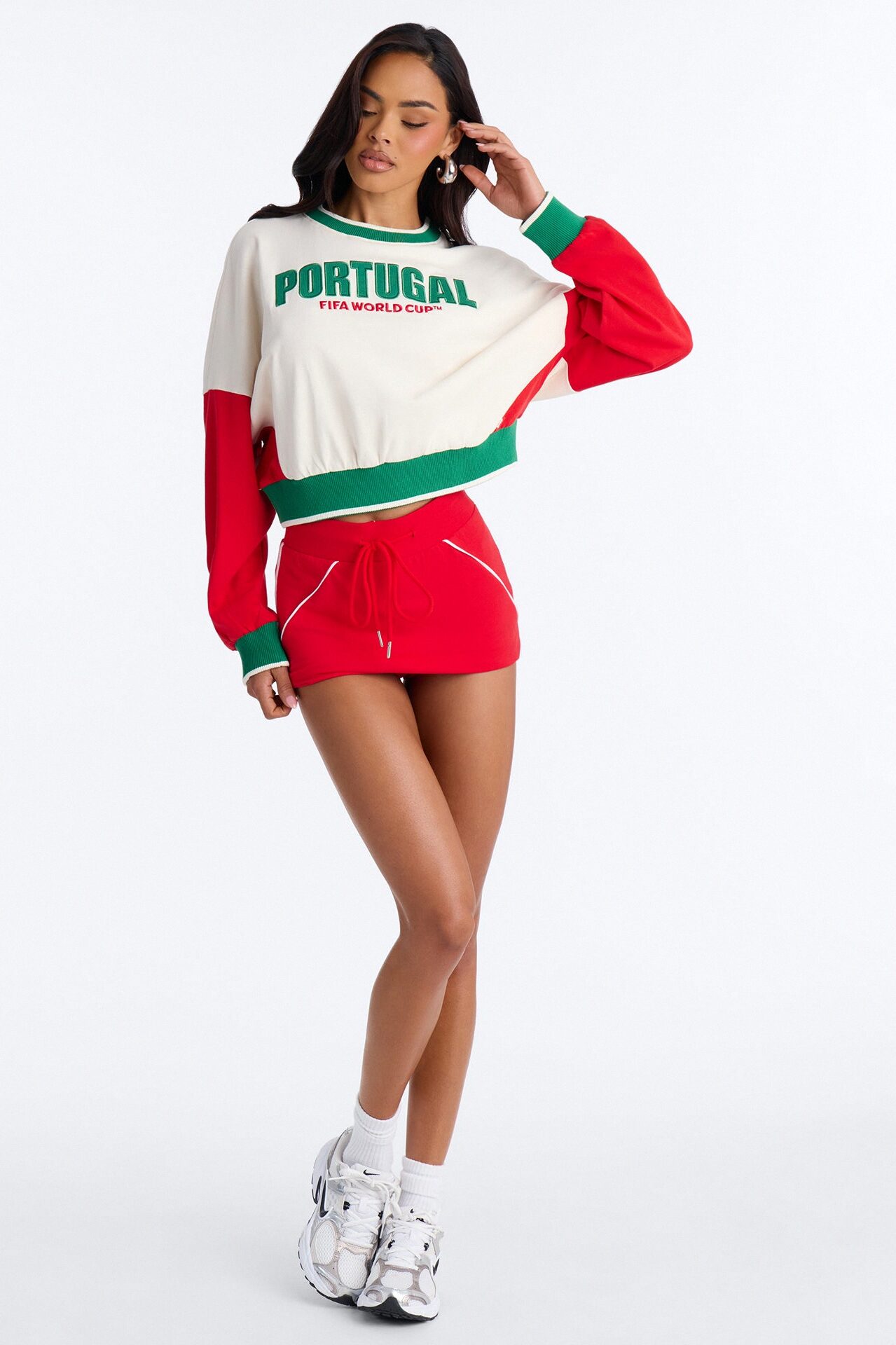 FIFA Portugal World Class Cropped Sweatshirt - Multi Color