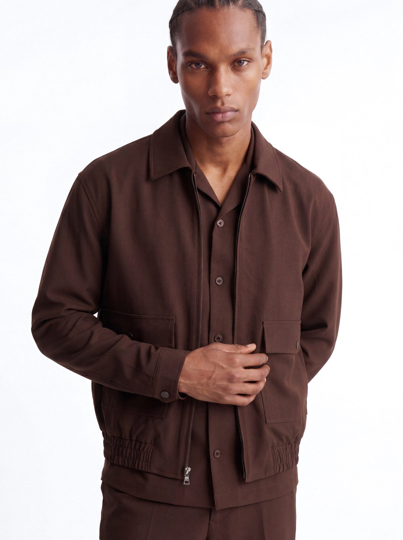 Modern Essential Jacket - Chocolate