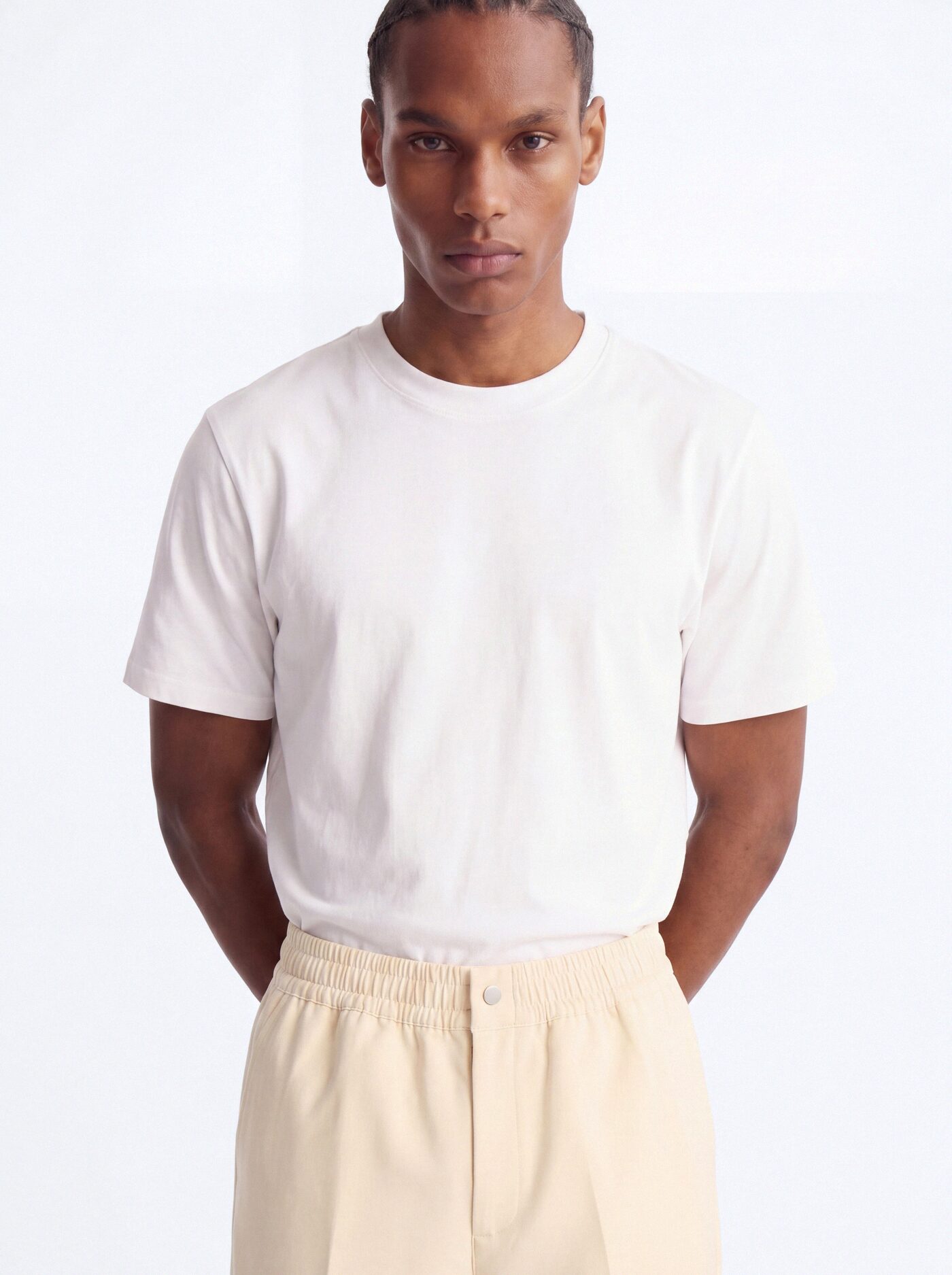 Modern Essential Slim Trouser - Off White