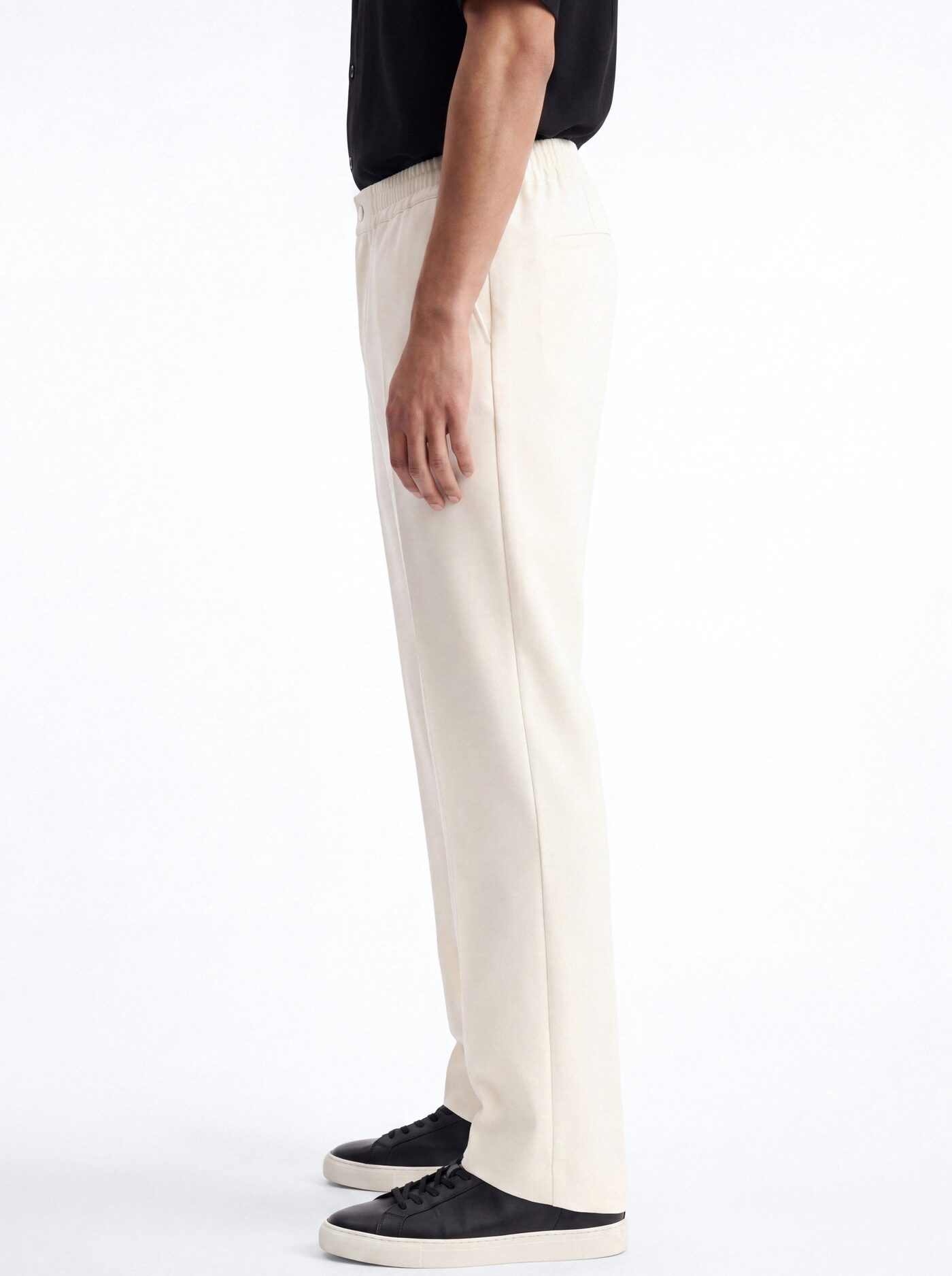 Modern Essential Straight Trouser - Off White