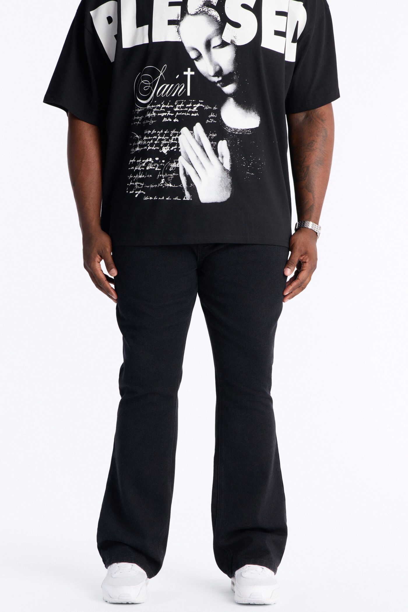 Routine Stacked Skinny Flare Jean - Black