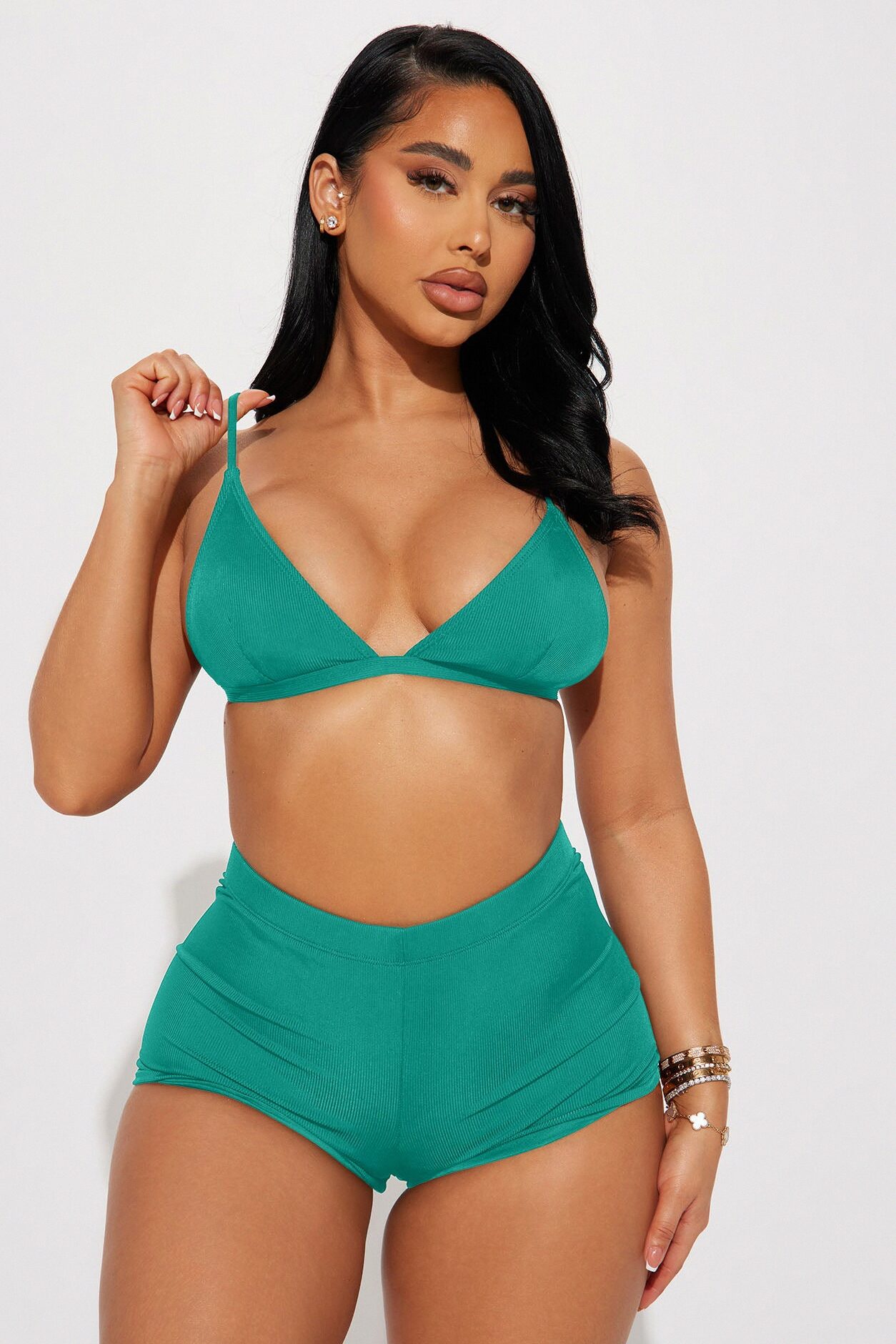 Leilani 2 Piece Short Bikini - Jade