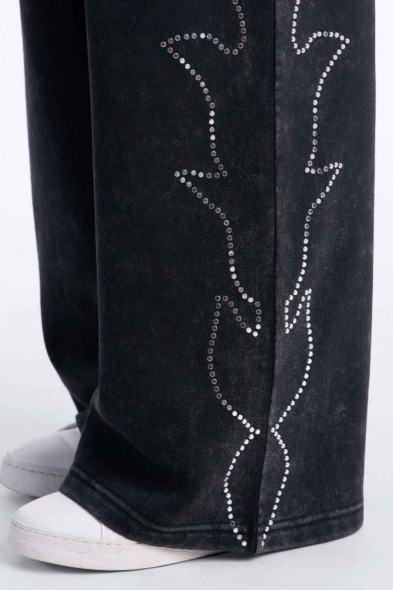 Mini Von Dutch Washed Fleece Pants - Black Wash