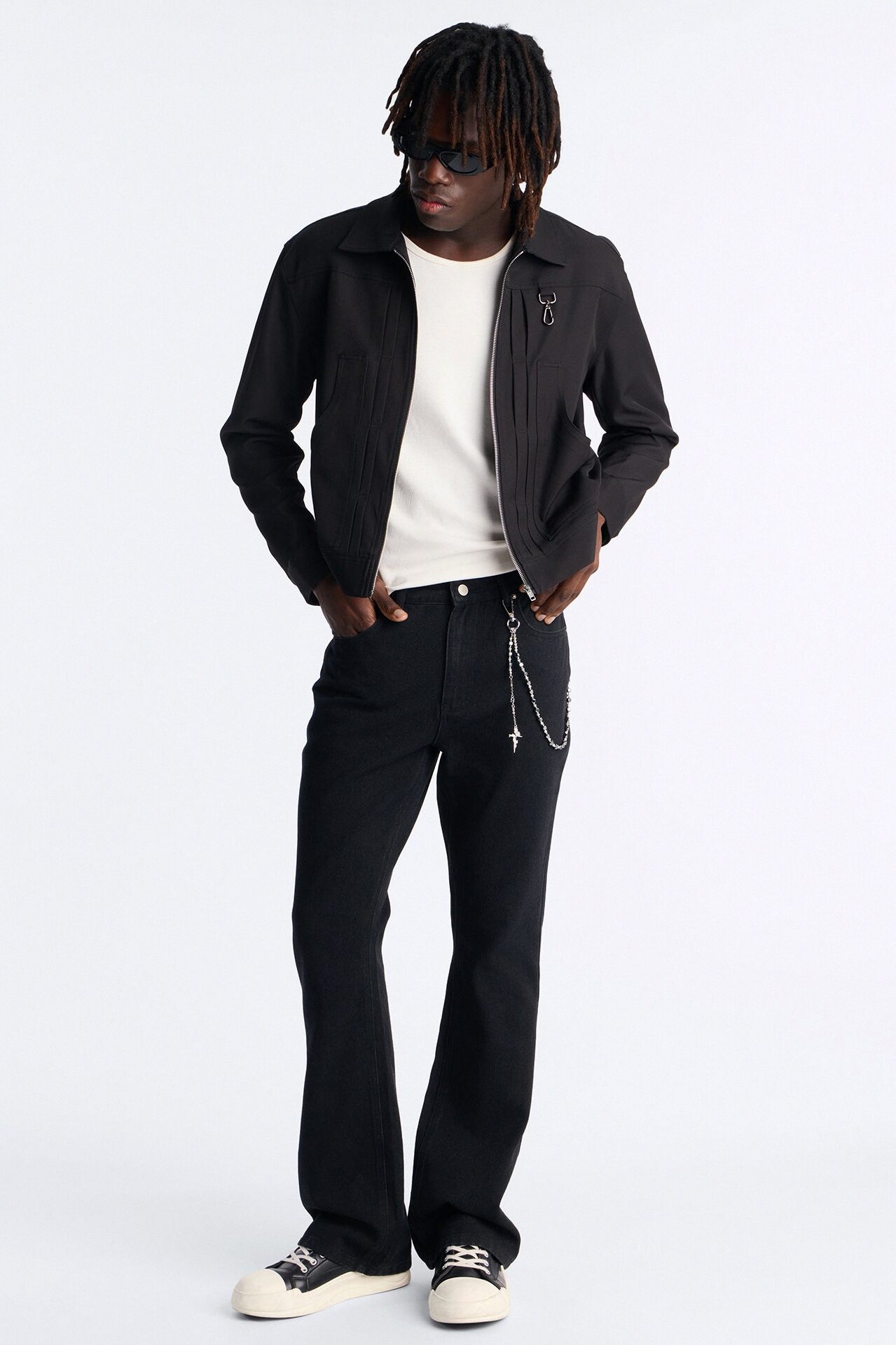 Routine Stacked Skinny Flare Jean - Black