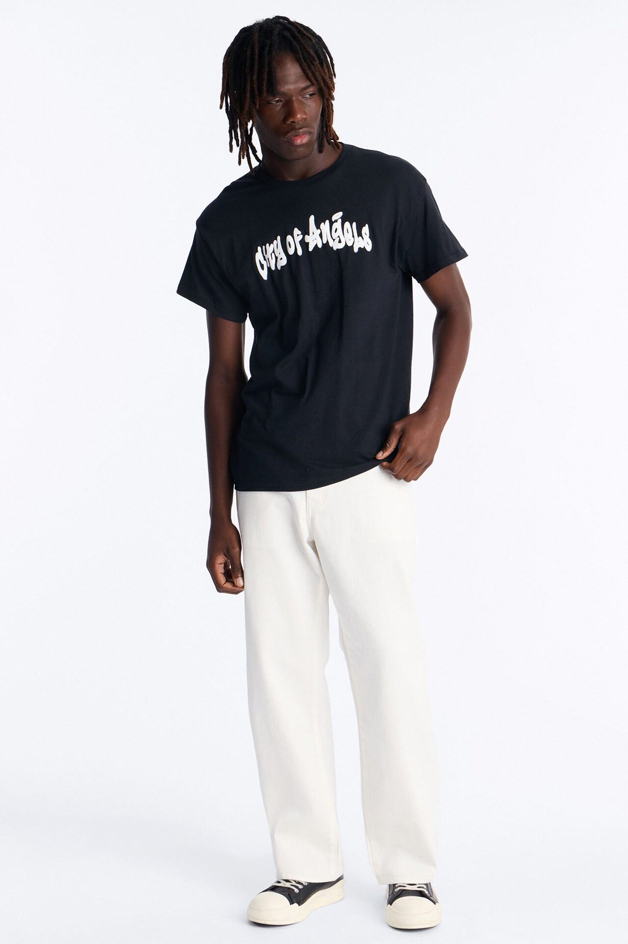 City Of Dreamers Oversized Short Sleeve Tee - Black