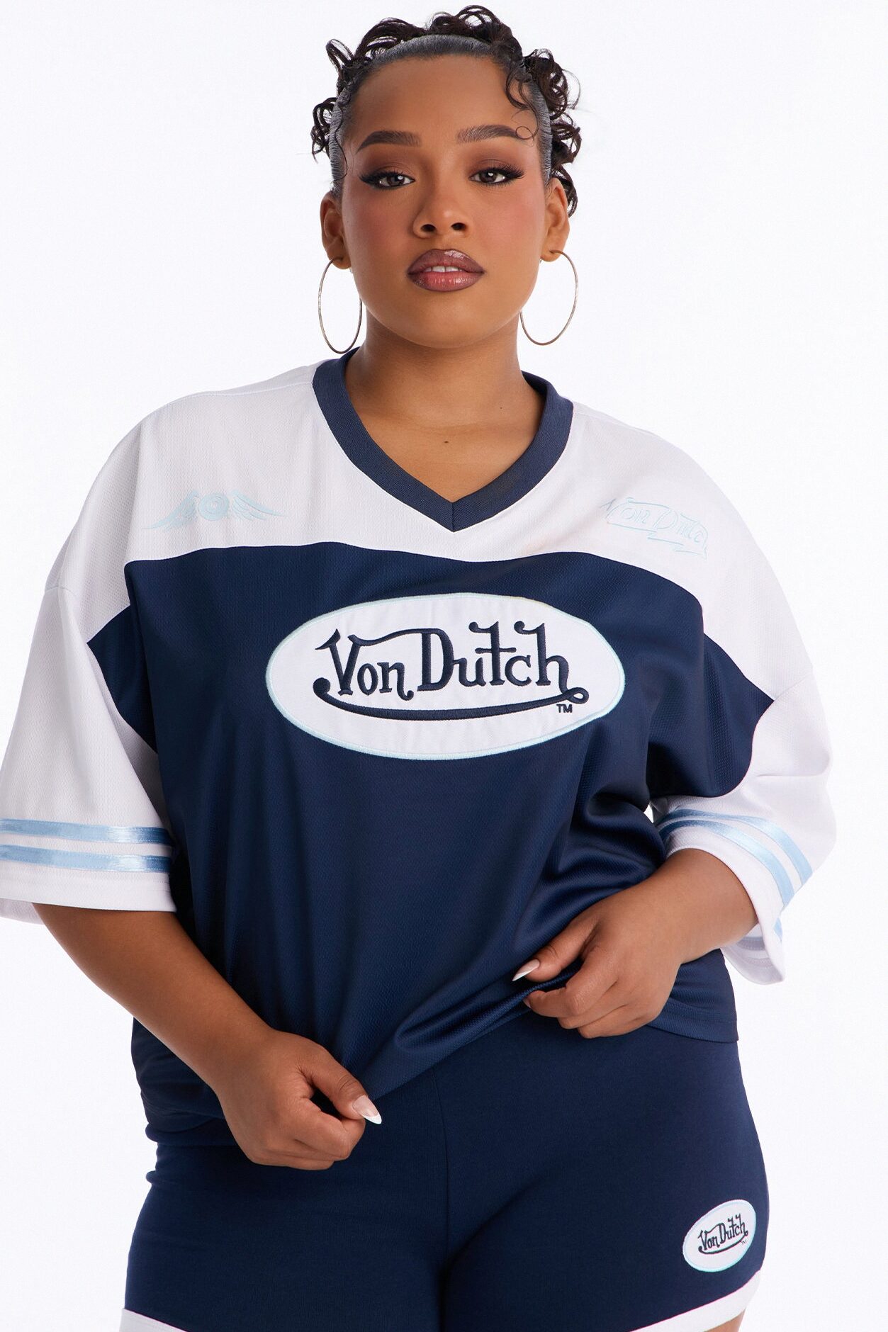 Von Dutch 92 Moment Baby Tee - Navy
