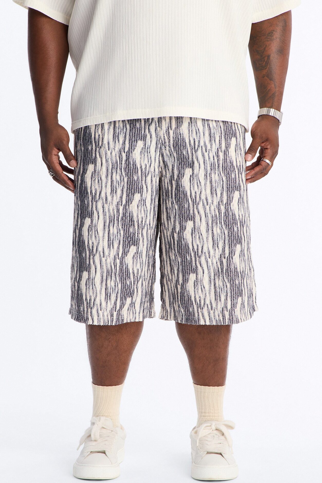 Starry Night Baggy Short - Blue/combo