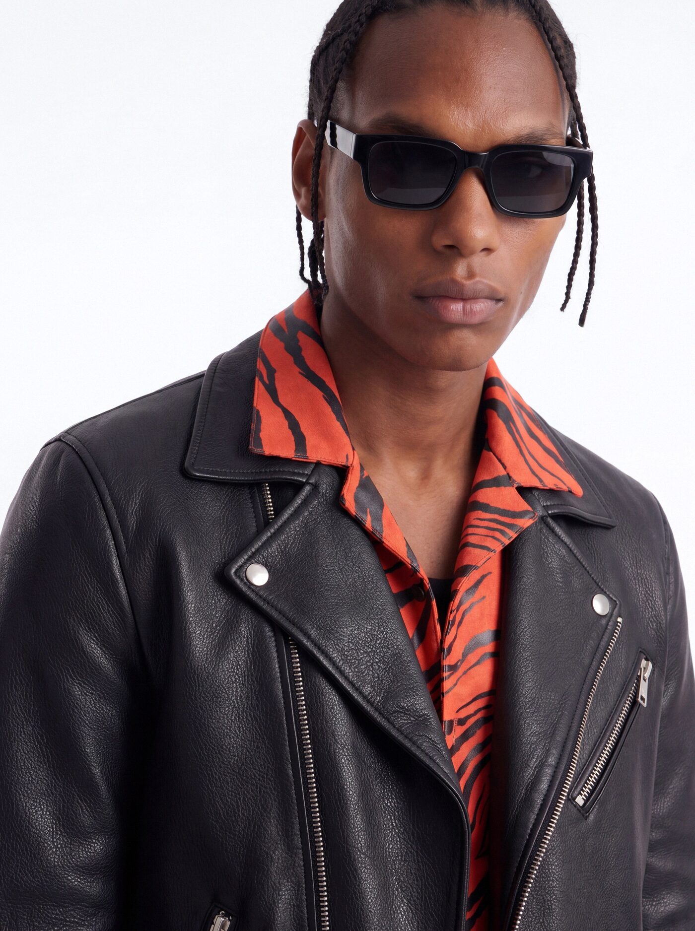 Can't Be Tamed Cuban Collar Button Up Shirt - Orange