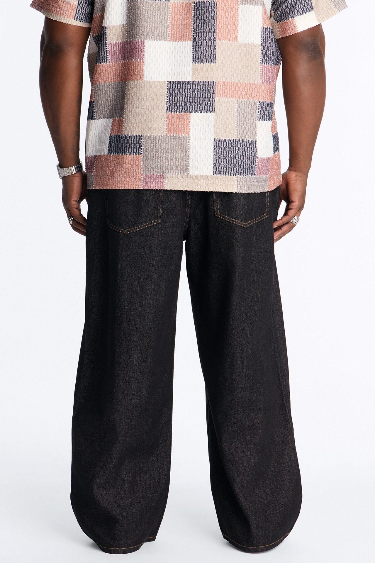 Baggy Lockwood Fireman Clasp Jean - Black Wash