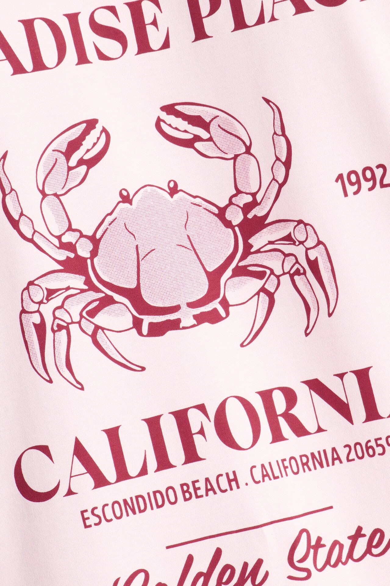 Malibu Bay Heavy Weight Short Sleeve Tee - Pink