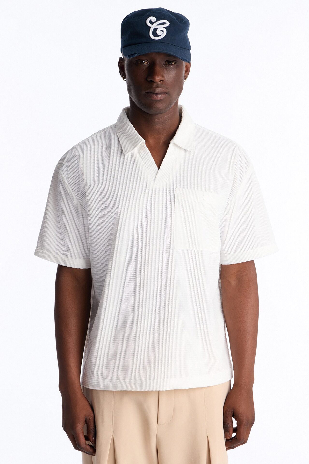 Relaxed Corvino Polo - Off White