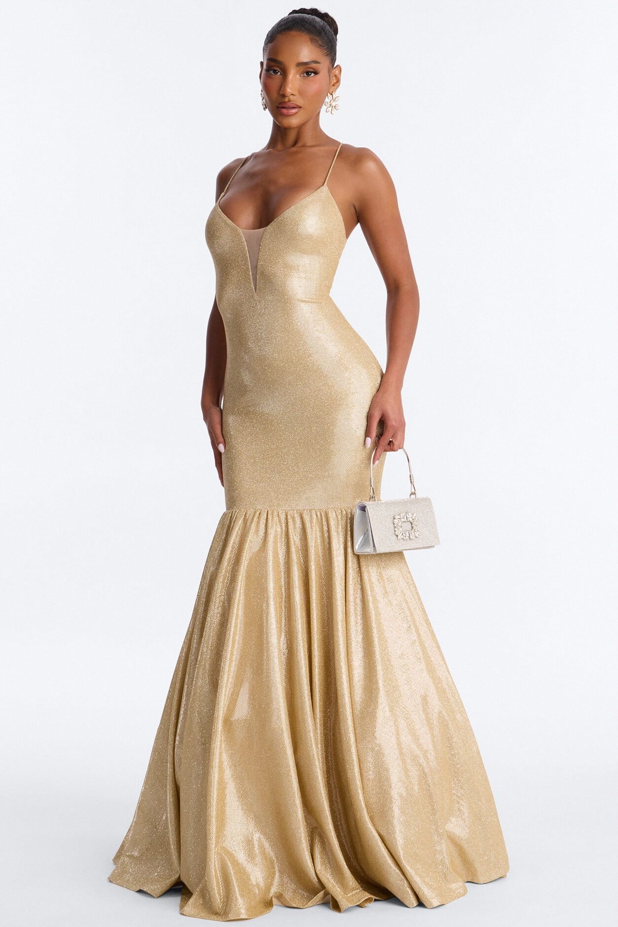 Time To Pose Gown - Gold
