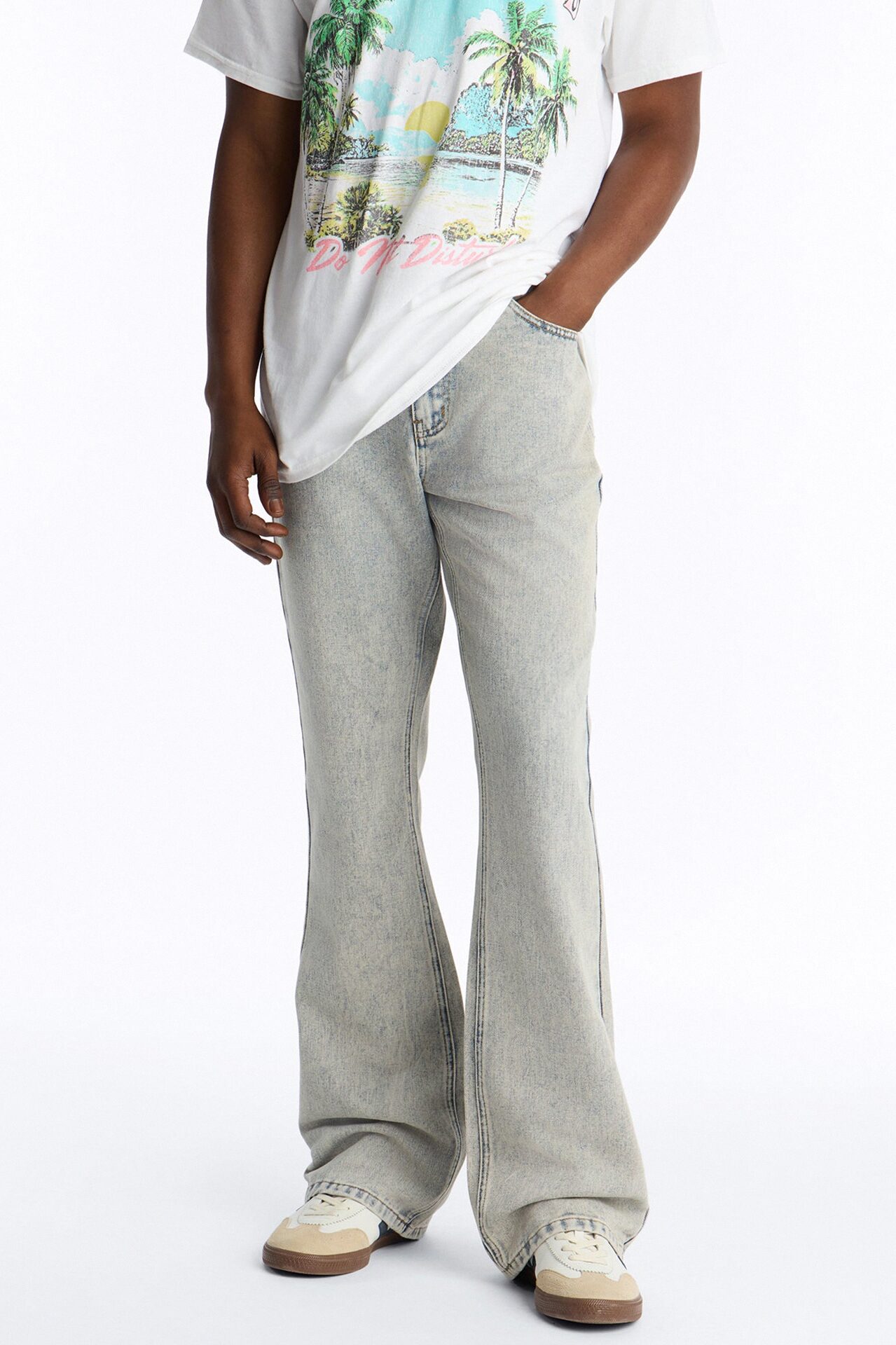 Vintage Stacked Skinny Flare Jean - VintageBlueWash