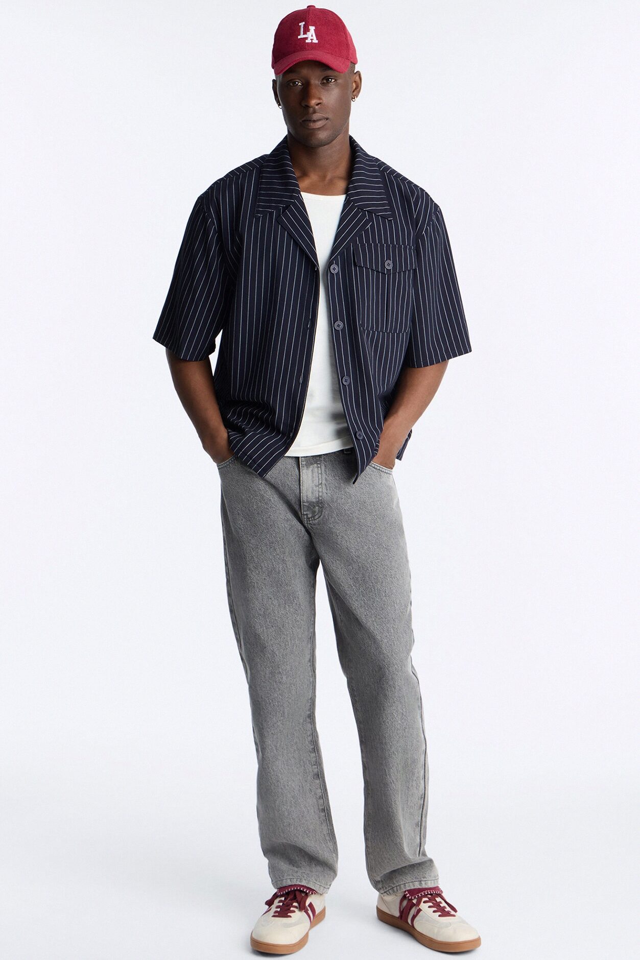 The Staple Straight Jean - GreyMineralWash
