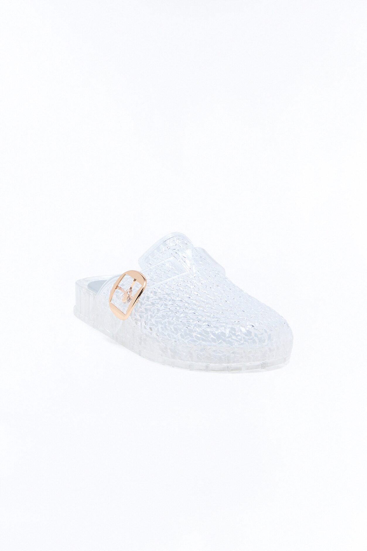 Genasa Buckle Jelly Slides - Clear