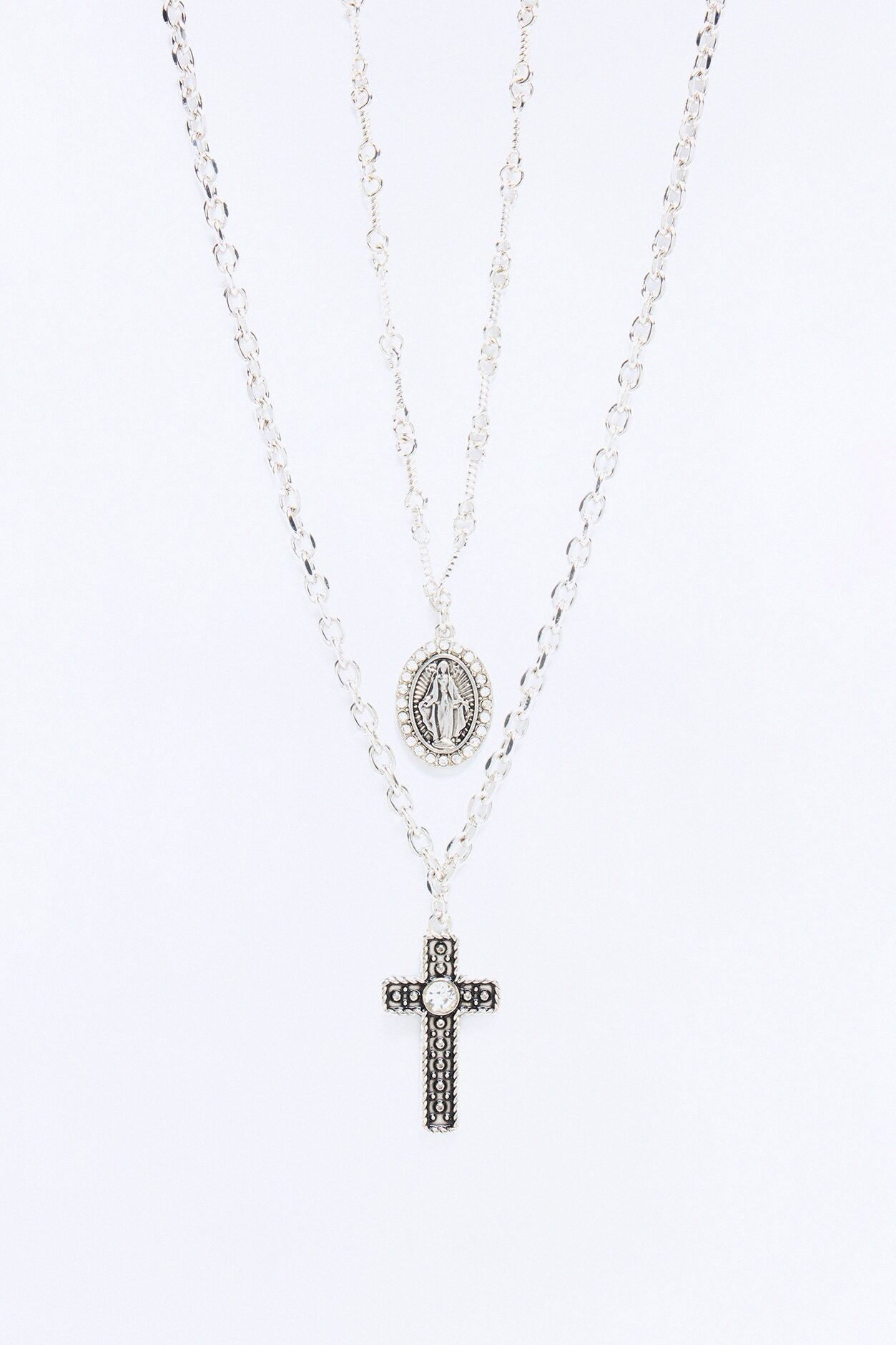 Reap Your Faith Necklace Set - Silver