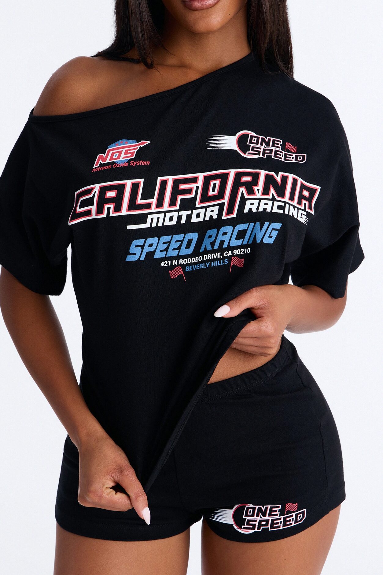 California Motor Racing Short Set - Black